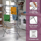 BLACK+DECKER 4-Tier Expandable Collapsible Clothes Drying Rack, Telescopic - Image 4
