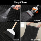 Front Door Mat Outside Entrance, Large Low Profile Non Slip Door Mat, Trap Dirt - Image 6