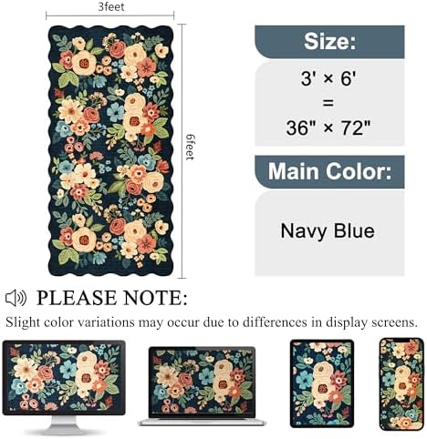DUKINO 3x6 Hallway Runner Rug, Washable Kitchen Rug Non Slip - Image 2