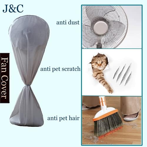 J&C 420D Fan Cover Waterproof 30x57inch Floor Fans Cover Pedestal Fan Covers - Image 4