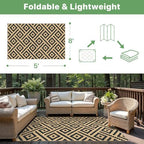 GENIMO Outdoor Rug, Waterproof Plastic Rugs - Image 2