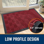 OLANLY Front Door Mat Outside Entrance 35x23, Heavy-Duty Rubber Doormat - Image 4