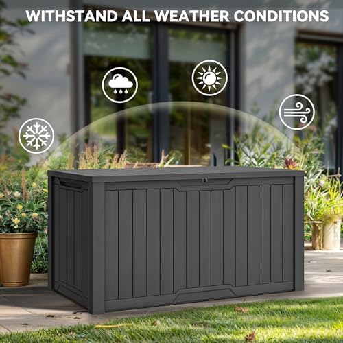 YITAHOME 240 Gallon Extra Large Outdoor Storage Deck Box - Image 4