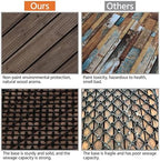 Topeakmart 12x12in Interlocking Wood Deck Tiles 11PCS Flooring - Image 6