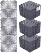 VEVOR Interlocking Drainage Mat, 12” x 12” Modular Interlocking Cushion by VEVOR
