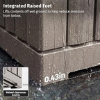 LAUSAINT HOME 31 Gallon Resin Deck Box, Package Delivery Box - Image 4