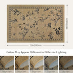 Easy Jute Outdoor Rug, Washable 4x6 Front Door Mat - Image 2