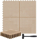 Drydiet 12 Pack Drainage Tiles Modular Interlocking Floor Tiles by Drydiet