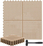 Drydiet 12 Pack Drainage Tiles Modular Interlocking Floor Tiles by Drydiet