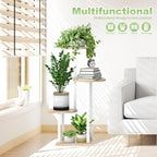 4 Tier Plant Stand Indoor Corner Tall Shelf - Image 6