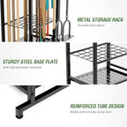 Sttoraboks Garden Tool Organizer Rack Up to 50 Tools, Heavy-Duty Steel Yard - Image 5