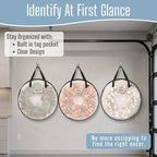 VENO 4 Pack Summer Wreath Storage Container, 30 Inch Clear Wreath Bag, - Image 5