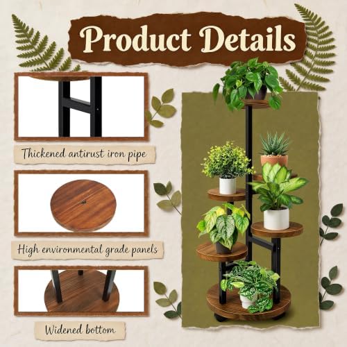 GEEBOBO 5 Tier Plant Stand - Image 6