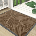 Colorxy Waterproof Front Doormat, Sturdy Natural Rubber Door Mat by Colorxy