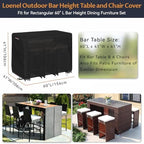 Outdoor Bar Set Table Covers Waterproof - Image 2