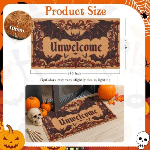 Halloween Door Mat, Gothic Unwelcome Doormat - Image 4