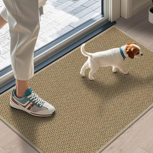 LEKEEPGO Front Door Mat 20"x32", Indoor Non Slip Washable Entry Mat by LEKEEPGO