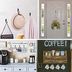 ZAYBOD 25 Pcs Black Wall Mounted Coat Hooks, Hanger Hook - Image 3