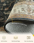 RELEANY Washable Area Rug, Large 9'x12' - Image 3