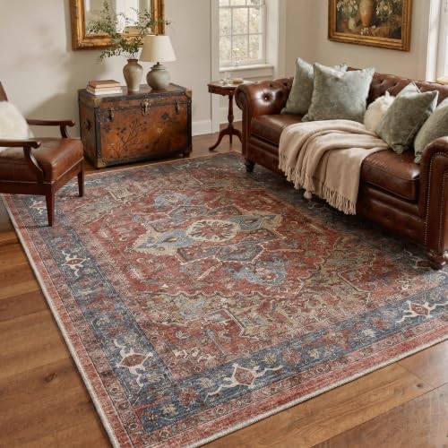 GENIMO 9x12 Outdoor Rug, Washable Quick Dry - Image 6