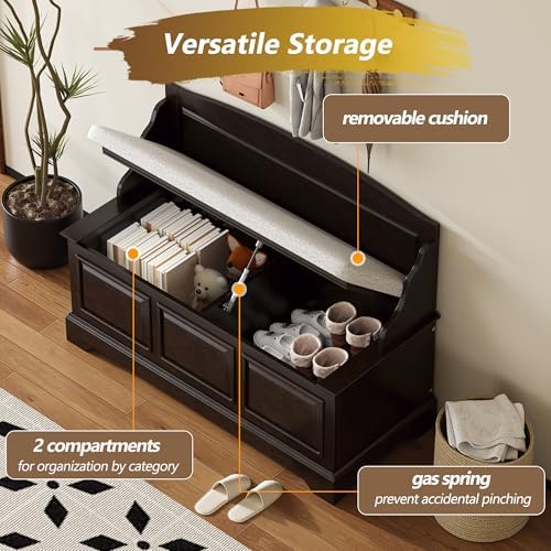 Knocbel Rustic Entry Storage Bench - Image 5