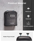 Puroma Key Lock Box Outdoor 4 Digit Code Combination Lockbox House, 1 Black - Image 5