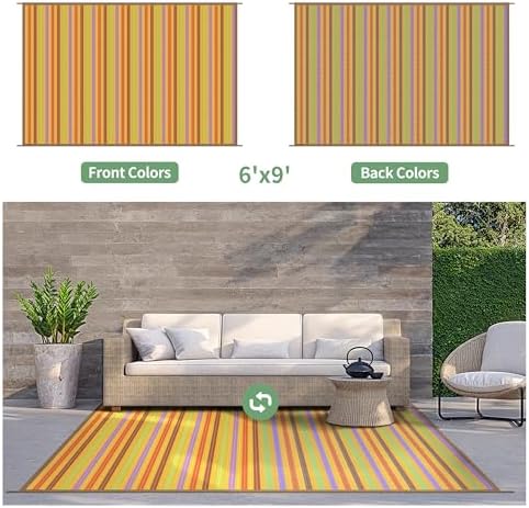 GENIMO Fall Decor Outdoor Rug, Plastic Rugs - Image 5
