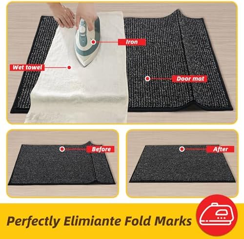 JSEI Dirt Trapper Door Mat 32" x 48", Non-Slip Washable Doormats - Image 2
