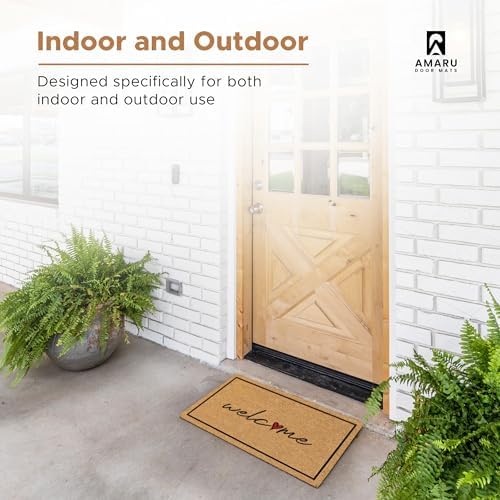 Coir Welcome Mat, 17 x 29 in - Image 4