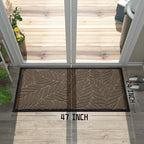 Yimobra Large Leaf Pattern Door Mat, 47 x 24 in - Image 2