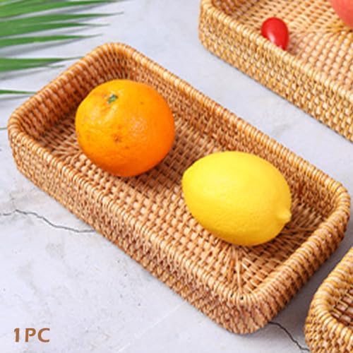 Small Wicker Tray, Rattan Tray Basket - Image 6