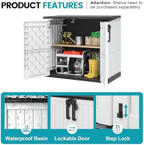Outdoor Horizontal Storage Cabinet Box 36 Cu Ft - Image 3