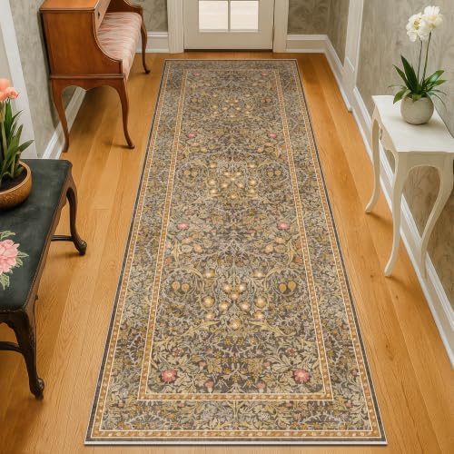 Brown 2'6" x 8' Runners for Hallways Non Slip, Long Rug Runner for Kitchen - Image 3