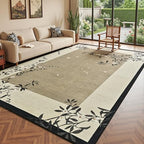 Easy Jute 5x7 Living Room Rug Brown Cherry Blossom Branch - Image 3