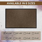 LuxUrux Striped Brown Door Mat - Image 4