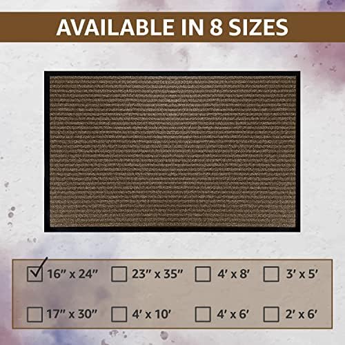 LuxUrux Striped Brown Door Mat - Image 4