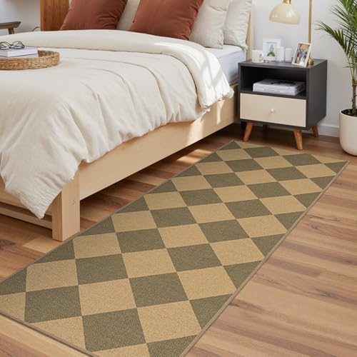 Lessymo Checkered Runner Rug 2.6x8 - Image 3