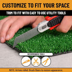 Ottomanson Artificial Grass Runner Lite 31" x 22' - Image 5
