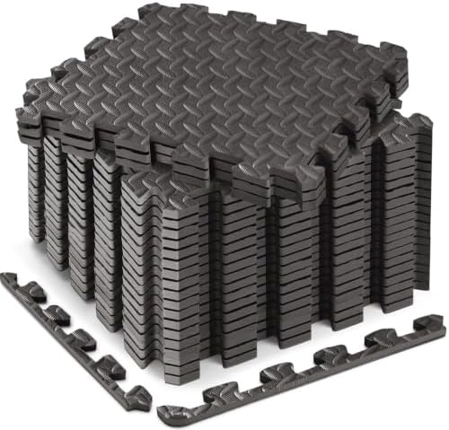 18 Pcs EVA Foam Floor Tiles, Puzzle Exercise Mat Set by Haulcove