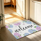 Purple and Blue Hydrangea Welcome Mats Doormat - Image 4