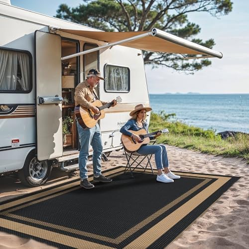 GENIMO Outdoor Rug, Waterproof Plastic Rugs - Image 3