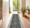 Black Washable 8ft Long Runners by HazoHaus