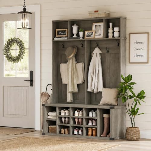 Takywep Extra Large 51" Entryway Hall Tree by HOME