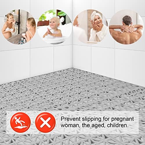MYFAMIREA Modular Interlocking Cushion 12 Pack 11.8" x 11.8" Rubber Floor Tiles - Image 6