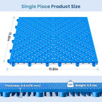 Jocoevol 12-Pcs Interlocking Tile, Indoor/Outdoor Drainage Interlocking Floor - Image 5