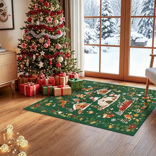 Christmas 2x3 Entryway Area Rug by HYHAOYUNLAI