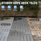 Interlocking Deck Tiles Outdoor Waterproof, Composite Patio Flooring - Image 3