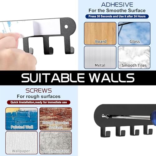 1 Pack Key Holder for Wall, Key Hooks - Image 3