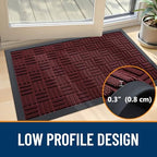 OLANLY Front Door Mat Outside Entrance 47x23, Heavy-Duty Rubber Doormat - Image 5
