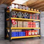 48” Wide Heavy Duty Metal Garage Shelving, Adjustable Storage Shelf by AFAIF